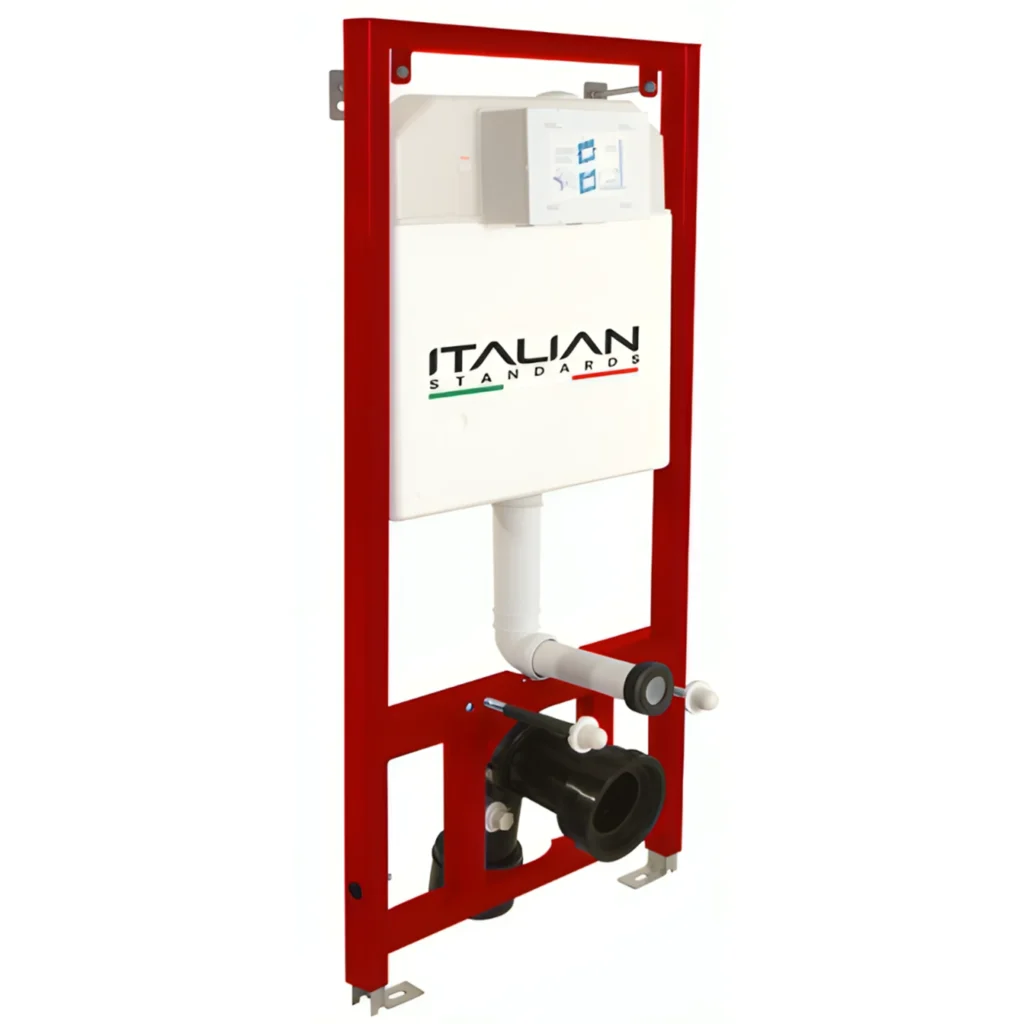 Concealed tank toilet in Uganda