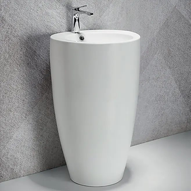 Wall-hung basin in Uganda