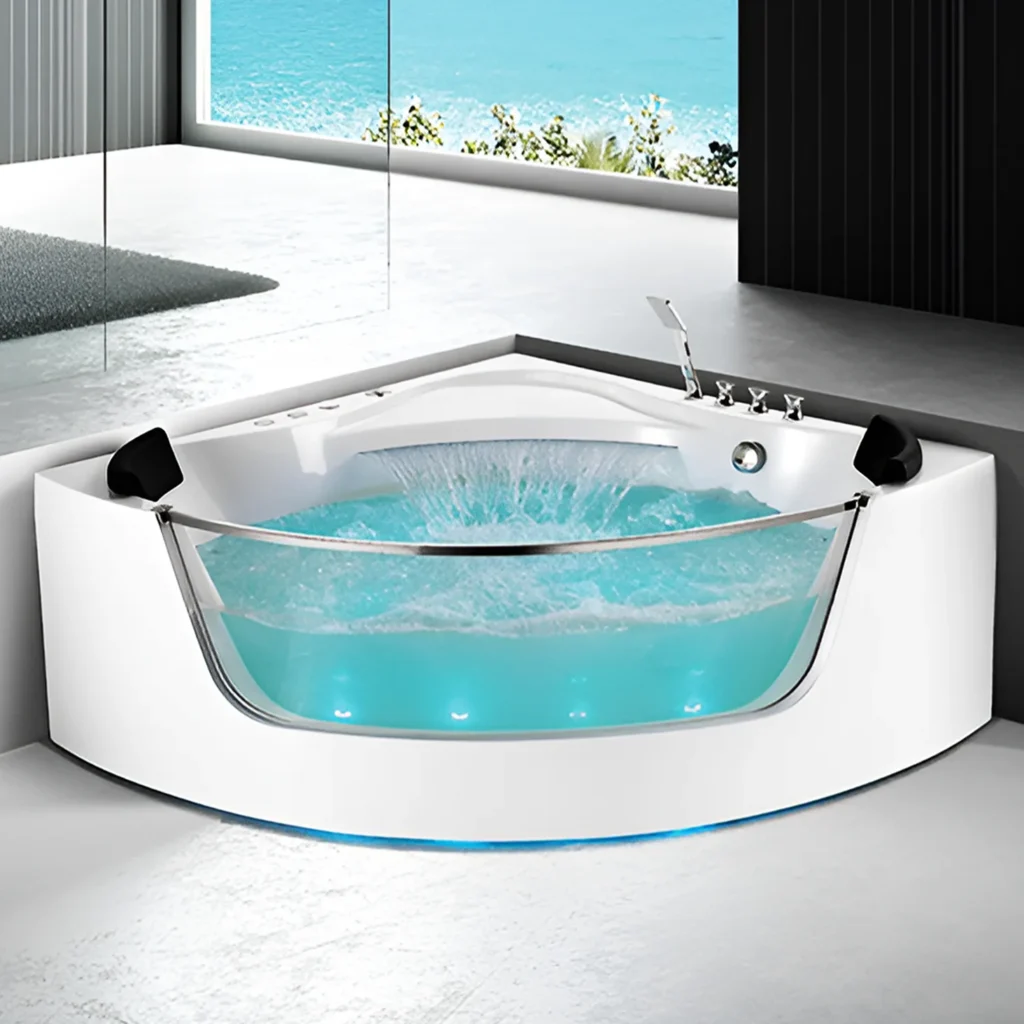 Corner bathtub in Uganda