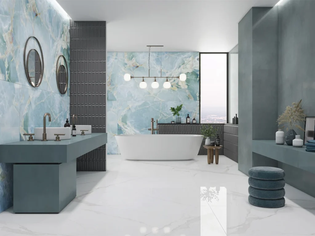 3D-effect tiles in Uganda