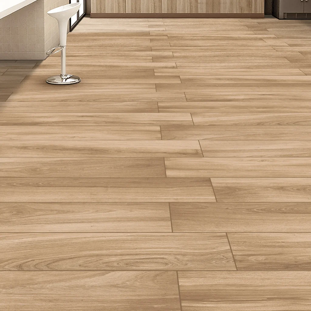 Outdoor wooden tiles in Uganda