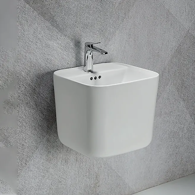 Oval basin with cabinet in Uganda