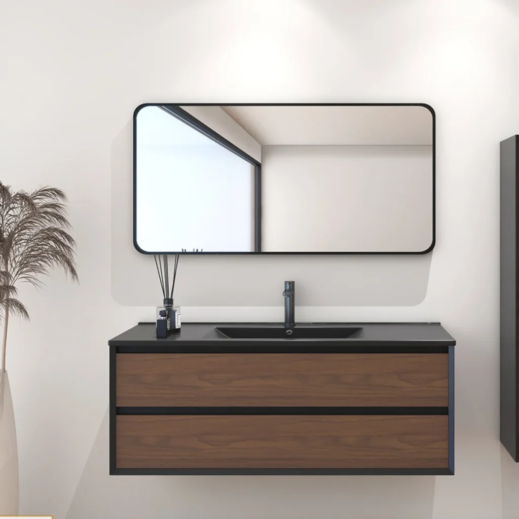 Wall-hung basin cabinet in Uganda