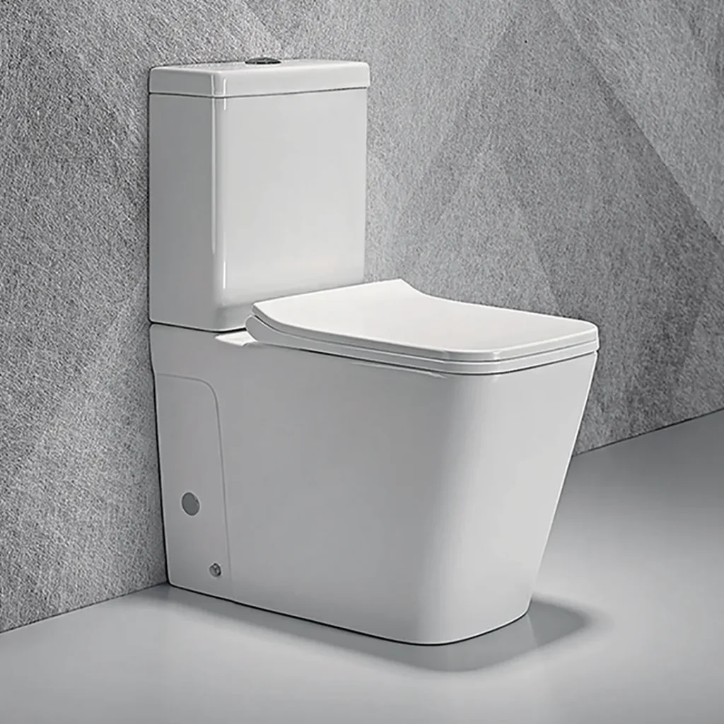 Soft-close toilet in Uganda