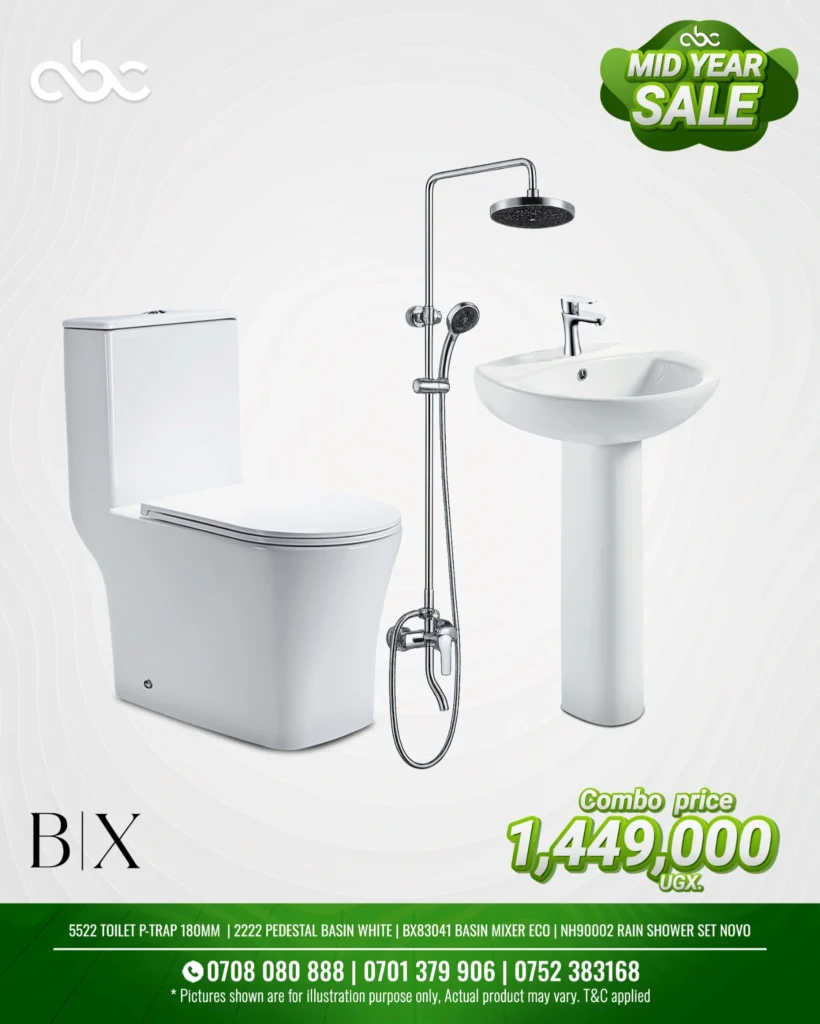 Best toilet washbasin shower in uganda